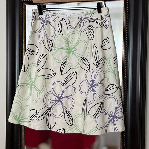 LOFT Dresses & Skirts - LOFT Linen A Line Skirt Size 4